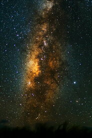 フォトカード 「天の川銀河」星 月 夜景風景写真 宇宙 空 雲【空工房】