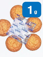 食品用乾燥剤 シリカゲル　【 1g 】 ×【10，000個】×【5ケース】【送料無料税込】【業務用】(寸法：40…