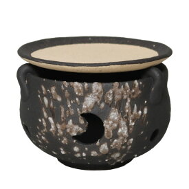 【今だけ10%OFFクーポン】茶香炉 和風 おしゃれ お茶 香り 陶器 信楽焼き お洒落 ロウソクセット 杉板 インテリア ギフト 和 選べる2色 黒砂流し/火色茶香炉 ty-0011