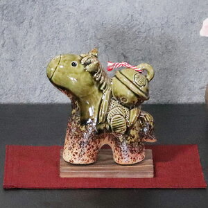 干支置物 信楽焼馬 干支 干支おきもの 信楽 午 しがらきやき干支 陶器干支 陶器うま 来年 えと 干支陶器 午 来年えと 令和八年 馬 ウマ et-821