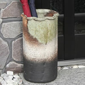 【11月1日開始11%OFFクーポン】信楽焼 和風 おしゃれ 古陶波口 傘立て 花瓶、花器 玄関 インテリア 陶器 かさたて 陶器 傘立て 傘たて つぼ ツボ しがらき 傘入れ アンブレラスタンド カサタテ