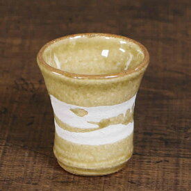 【12月13日10時開始ポイント10倍】信楽焼 ぐい呑み 80ml（満水時）お猪口 酒器 還暦祝い 父 おしゃれ和食器 日本製 徳利 おちょこ カップ 食器 お酒 焼酎 焼き物 彩虹（さいこう）琥珀色ぐい呑み saikou-01-g