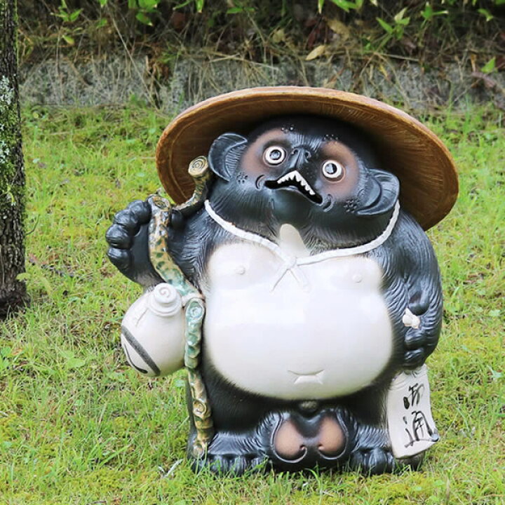 楽天市場】信楽焼 たぬき 信楽焼たぬき 【送料無料】 17号たぬき 