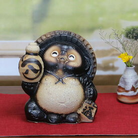 【12月13日10時開始ポイント10倍】信楽焼 和風 おしゃれ 6号古信楽風とっくり上げ狸 縁起物 タヌキ 陶器タヌキ たぬき 開運置物 しがらきやき 焼き物 狸 タヌキ 信楽 ta-0136