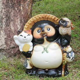 楽天市場 信楽焼き たぬき縁起物11号の通販