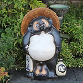 【12月13日10時開始ポイント10倍】信楽焼 和風 おしゃれ 30号福狸 たぬき 開運 縁起物 タヌキ 陶器 置物 しがらきやき 焼き物 狸 商売繁盛 家内安全 金運 ta-0248