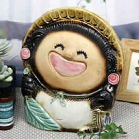 【12月13日10時開始ポイント10倍】信楽焼 和風 おしゃれ 笑福狸 メス たぬき 開運 縁起物 タヌキ 陶器 置物 しがらきやき 焼き物 狸 商売繁盛 家内安全 金運 ta-0259