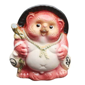 【今だけ限定10%OFFクーポン配布中】信楽焼 風水 赤 ピンク 黄 白 緑 青 紫 仕事運 恋愛運 健康運 金運 学問運 家庭運 縁起物 開運 タヌキ 陶器 置物 7色から選べる風水狸 ta-0450