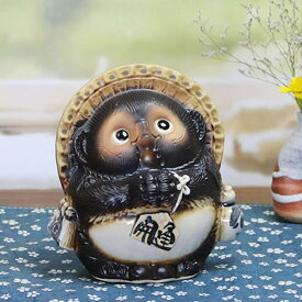 【12月13日10時開始ポイント10倍】信楽焼 和風 おしゃれ 5号お願い狸 しがらき焼 タヌキ 縁起物 陶器 たぬき 開運 置物 商売繁盛 家内安全 狸 信楽 ta-0186