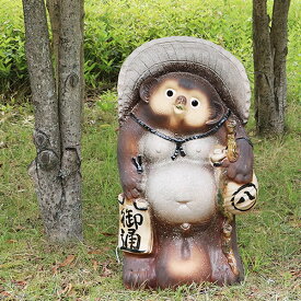 【12月13日10時開始ポイント10倍】信楽焼 和風 おしゃれ 30号福ひねり狸 たぬき 開運 縁起物 タヌキ 陶器 置物 しがらきやき 焼き物 狸 商売繁盛 家内安全 金運 大狸 大きい ta-0310