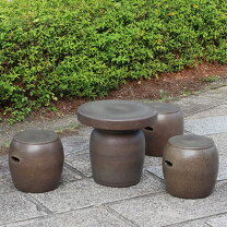 楽天市場】陶器ガーデンテーブルセット 陶器イスの通販