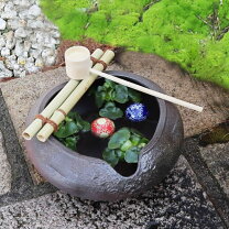 楽天市場】つくばい（エクステリア・ガーデンファニチャー｜花 