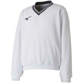 【送料290円】ミズノ スウェットシャツ(中厚)［ジュニア］ ホワイト Mizuno 62JC810101