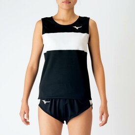 ミズノ レーシングシャツ(陸上競技)［レディース］ ブラック Mizuno U2MA725009