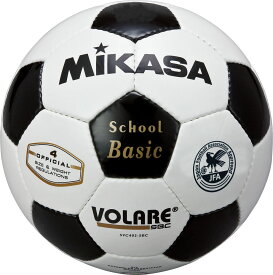 ミカサ サッカーボール4号検定球 ホワイト×ブラック MIKASA SVC402SBC WBK