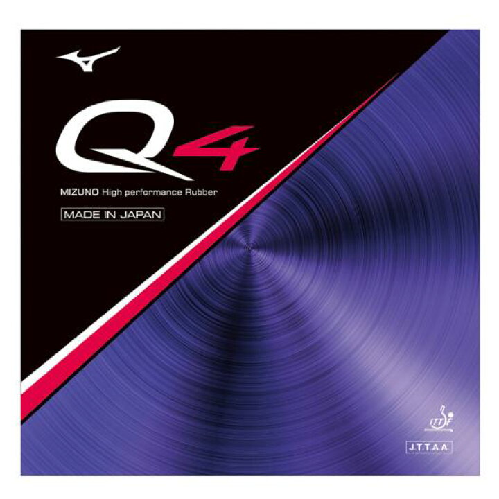 楽天市場】ミズノ 卓球ラバー Q4 レッド Mizuno 83JRT89462 : しげこ堂 