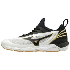 【在庫処分】【送料無料】ミズノ ウエーブルミナス ホワイト×ブラック×ゴールド Mizuno V1GA1820 09