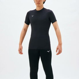 ミズノ バイオギアシャツ(丸首半袖) メンズ ブラック Mizuno 32MA115209