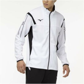 【在庫処分】ミズノ MCライン ウォームアップジャケット ホワイト×ブラック Mizuno 32MC211001
