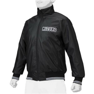 ミズノ ミズノプロ グラウンドコート(ユニセックス) ブラック×ホワイト Mizuno 12JE1G0579