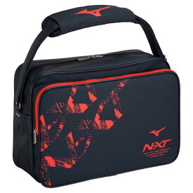 【在庫処分】ミズノ N-XTショルダーバッグL(30L) ネイビー×レッド Mizuno 33JS300286