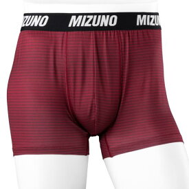 【送料無料】ミズノ プリントボクサーパンツ(前閉じ)（メンズ） エンジ Mizuno C2JBA16862