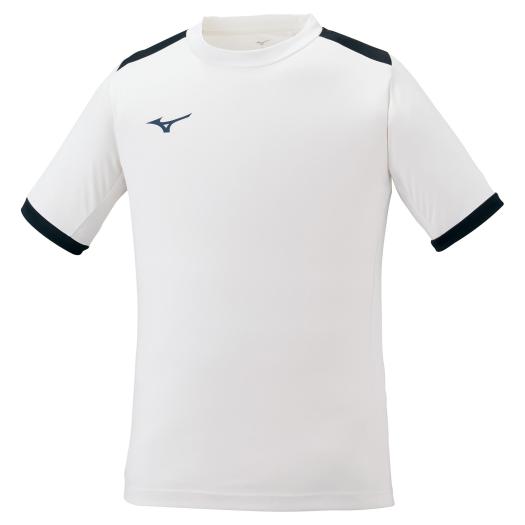 ミズノ フィールドシャツ（ユニセックス） ホワイト×ドレスネイビー Mizuno P2MA1020 71