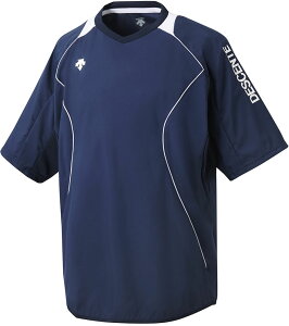 【送料290円】デサント 半袖プラクティスピステ ネイビー×ホワイト DESCENTE DVB3322B NVY