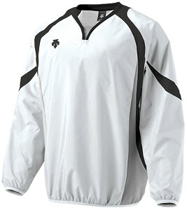 【送料無料】デサント ウインドジャック ホワイト×ブラク DESCENTE PJ320B WBK