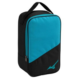 【送料無料】ミズノ シューズケース ブラック×ターコイズ Mizuno 33JM350192