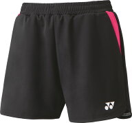 【送料無料】ヨネックス ニットショートパンツ ブラック Yonex 25069 007