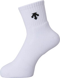 【送料無料】デサント スーパーショートソックス ホワイト×ブラック DESCENTE DVB9640B WBK