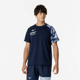 ミズノ N-XT Tシャツ（ユニセックス） ドレスネイビー Mizuno 32JAB21014