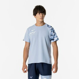 【送料無料】ミズノ N-XT Tシャツ（ユニセックス） セルリアンブルー Mizuno 32JAB21021