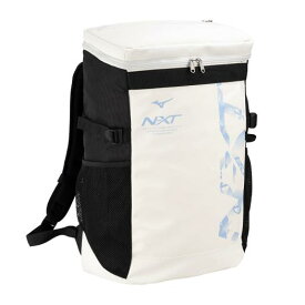 【送料無料】ミズノ N-XT バックパック(30L) ホワイト×ブルー Mizuno 33JDB00072