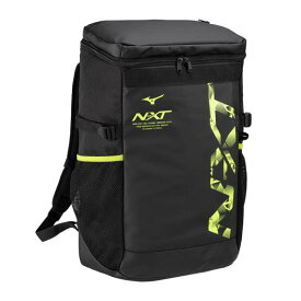 【送料無料】ミズノ N-XT バックパック(30L) ブラック×ライム Mizuno 33JDB00094