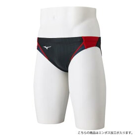 【送料無料】ミズノ 競泳用Vパンツ（メンズ） ブラック×レッド×チャコール Mizuno N2MB102597