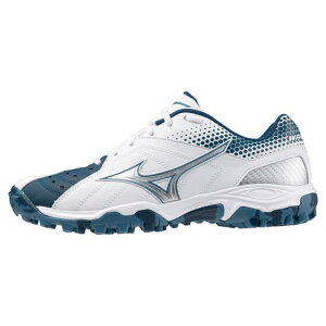 ミズノ ウエーブガイア3(ハンドボール)(ユニセックス) ホワイト×ブルー×シルバー Mizuno X1GD185021