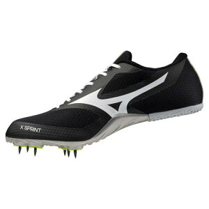ミズノ エックススプリント(エントリーモデル/土トラック兼用)(ユニセックス) ブラック×ホワイト×シルバー Mizuno U1GA242405