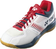 ヨネックス パワークッション ストライダーフロー ホワイト×ネイビー×レッド Yonex SHBSF1 784