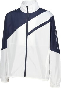 【送料無料】デサント ウインドブレーカージャケット ホワイト×ネイビー DESCENTE DZ4FWBR1UB WHNV