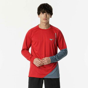 ミズノ プラクティスシャツ(長袖/ラケットスポーツ)(ユニセックス) サルサ×ブルーミラージュ Mizuno 62JAB51063