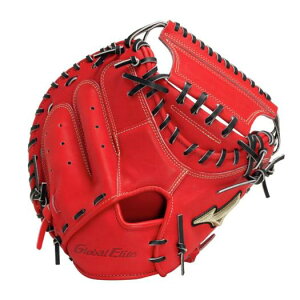 ミズノ 硬式用グローバルエリート 號SAKEBI捕手用/S-S型 ラディッシュ×ブラック Mizuno 1AJCH325207009