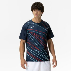 【送料無料】ミズノ ゲームシャツ(ラケットスポーツ) ドレスネイビー Mizuno 62JAC01314