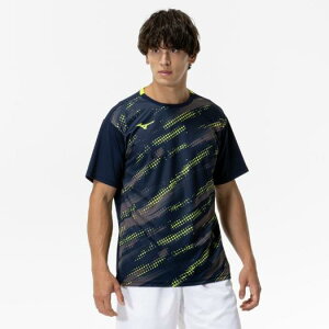 【送料290円】ミズノ ゲームシャツ(ラケットスポーツ) ドレスネイビー Mizuno 62JAC02414