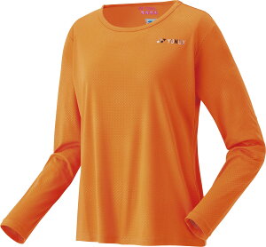 ヨネックス ウィメンズロングスリーブTシャツ ファインオレンジ Yonex 16815 428