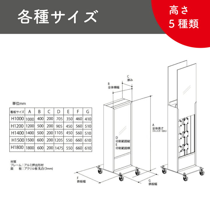 楽天市場】電飾看板 LED電飾 スタンド看板 本体のみ 高さ100cm~180cm 