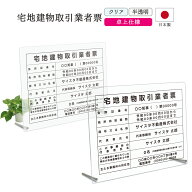 【令和7年4月改訂版】宅地建物取引業者票 看板 制作 製作 事務所用 許可プレート オーダー 店舗用 宅建 …