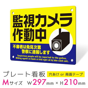 看板 プレート 屋外 プレート看板 制作 パネル 丈夫 長持ち 耐久 多言語 英語 ベトナム語 防犯 空き巣対策 防犯向け 強盗対策 セキュリティ 窃盗防止 防犯カメラ アルミ看板 駐車場 店舗 会社