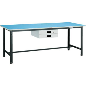 トラスコ TRUSCO オレンジブック 軽荷重作業台(250kg)BE型 900X750XH740 薄型2段引出付 ホワイト色 BE-0975UDK2W 856-3809